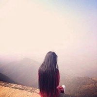 手绘头像唯美女生背影微信头像图片大全