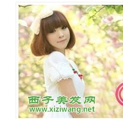 女生平刘海发型图片,化身清纯少女