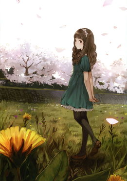 清新风格柔美线条,人气插画师花开伊吕波人设岸田梅尔老师原画集