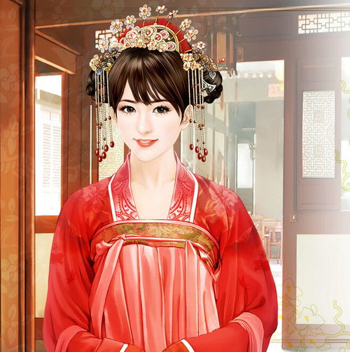 手绘古装美女