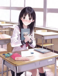 二次元娇羞少女美图赏吮舔冰淇淋奶油挂嘴角