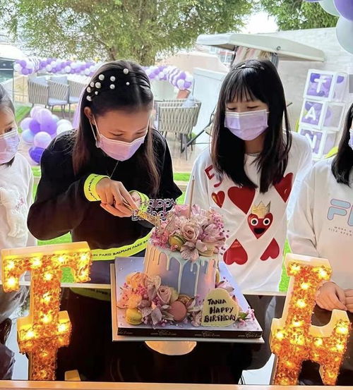 郭可盈林文龙为12岁女儿庆生,豪办户外派对,母女花式比心似姐妹
