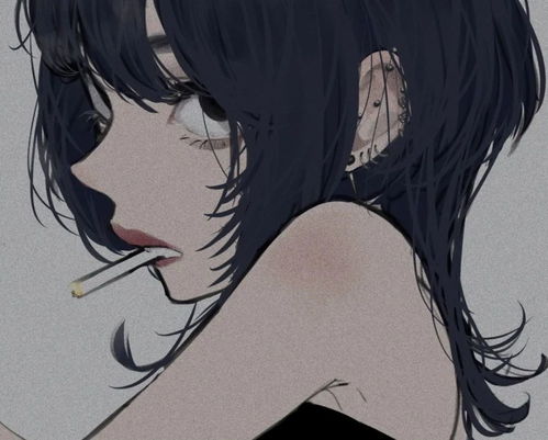 很拽的头像女生漫画酷酷