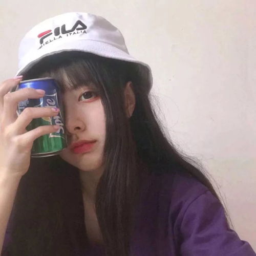 网图头像女小清新帽子