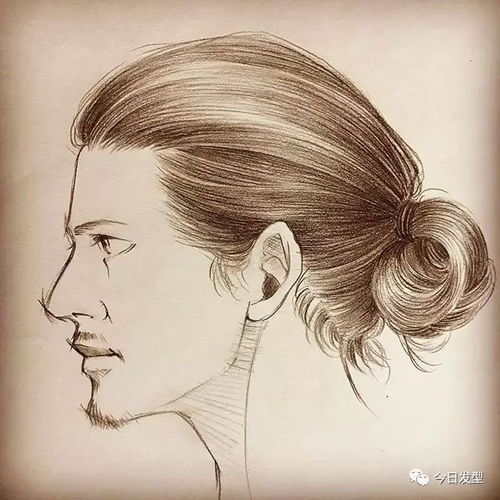 男女发型手绘
