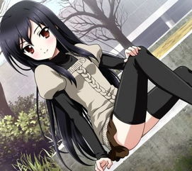 黑发女生动漫头像少女