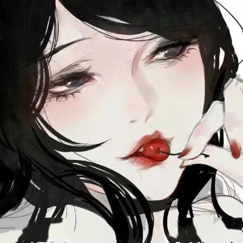 动漫女生头像你管我几多欢喜与辛酸
