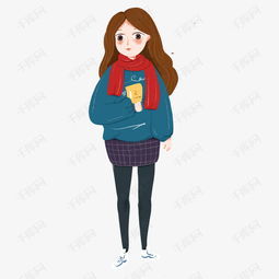 手绘小清新时尚女生下载素材图片免费下载高清psd千库网图片编号10929889