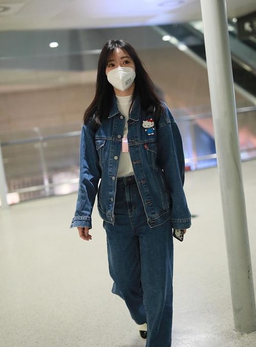 牛仔服女孩卡通头像少女