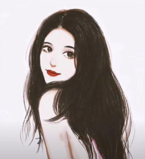 五彩斑斓闺蜜不同发色头像