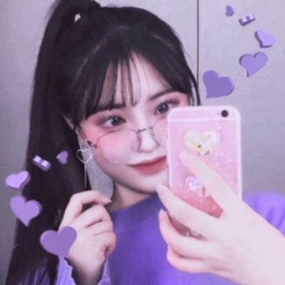 紫色的女生微信头像图片紫色系女头像大全