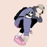 黑白女头像戴帽子动漫微信头像图片大全