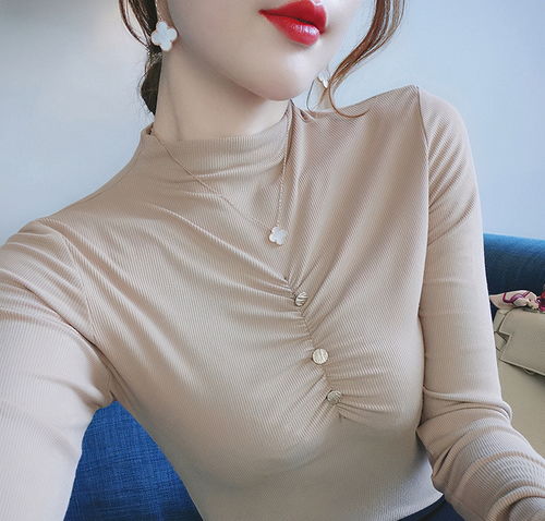 矮个子女生冬季怎么穿好看半高领堆堆衫牛仔裤,优雅淑女