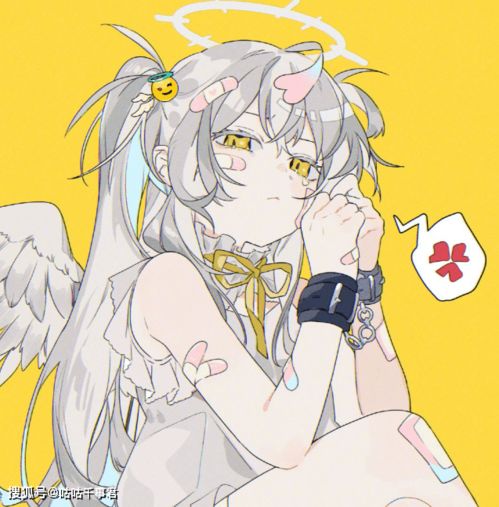 画师绘制二次元美少女,配色看似简单却超凡,请用这种眼神看我