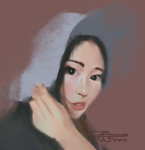 dt玩家武铭穗作品数码绘画插画背景图数码绘涂鸦壁纸小清新头像治愈系drawtogether玩家作品