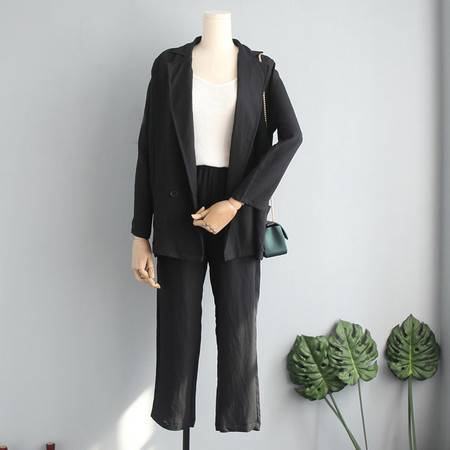 施悦名韩范ol通勤气质西装外套九分休闲西服套装女装图片大全邮乐官方网站
