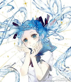 p站二次元插画少女头像原创初音未来堆糖,美好生活研究所