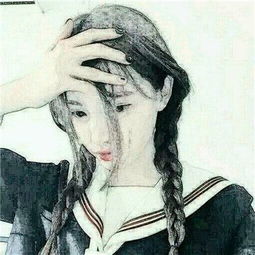 女头像手绘唯美有气质图片2018除了生活我什么都不想追求