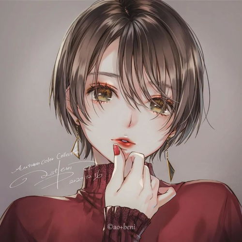 板绘动漫二次元女生作品欣赏画师青红