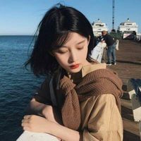 最好看的女生头像短发韩范大全小清新可爱的短发女生头像