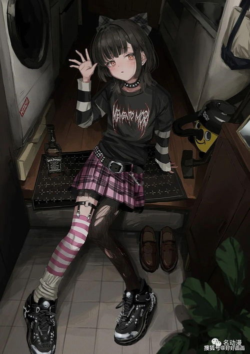p站插画师仪式绘画的暗黑呆萌风少女插画作品欣赏