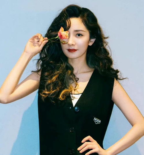 黑色的女生头像高级杨幂