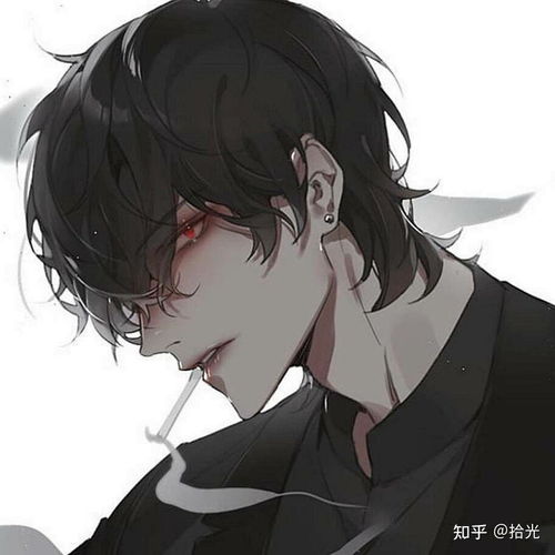 堕落颓废动漫头像男