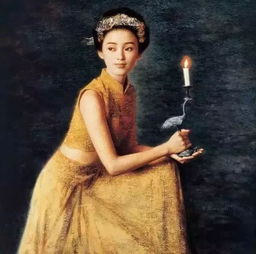 油画美女,真的好性感