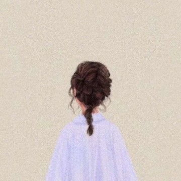 简单气质手绘女生头像