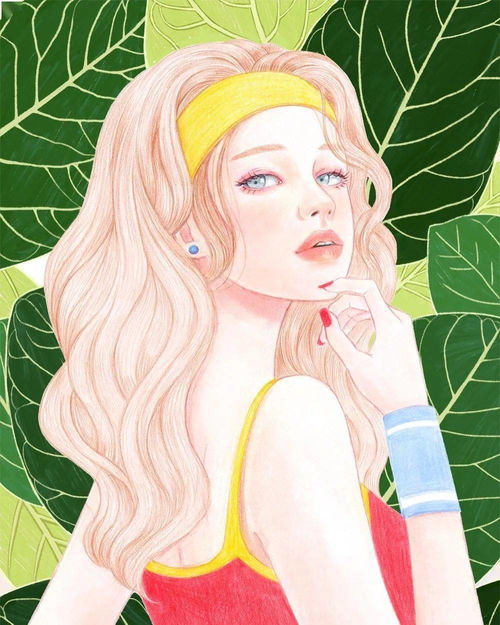 手绘插画一起来画仙女吧彩铅绘画人物头像