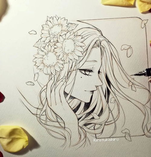 超多动漫女生手绘上色快来临摹