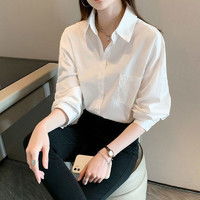 女头像气质白色衬衫衬衫