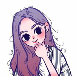 手绘头像女生定制头像