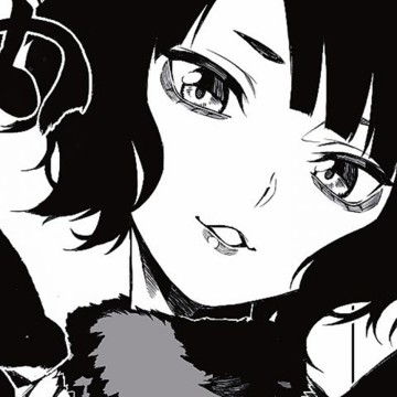 霸气冷艳女生动漫黑白系列头像