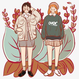 小清新少女文艺风手绘小插画图片素材其他格式下载动漫人物大全