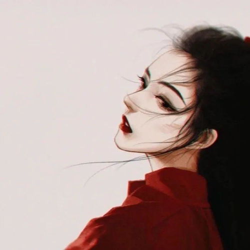 有没有什么好看的红衣女生的头像