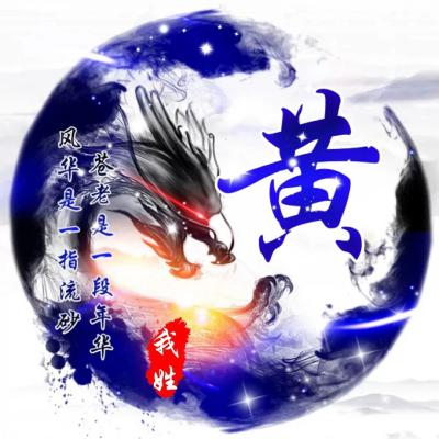 姓氏头像,霸气蓝色龙专属微信头像