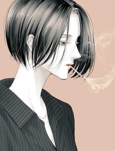 女生头像慵懒偏冷淡风不露正脸动漫
