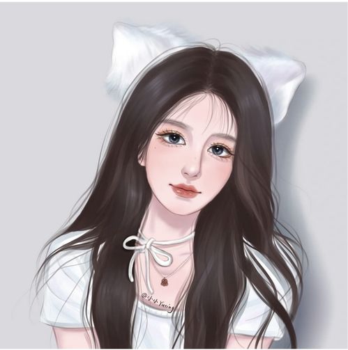 超美超有气质的手绘女生头像