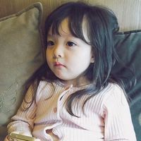 萌娃头像女生嘟嘴巴微信头像图片大全