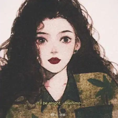 复古头像女生手绘头像手绘