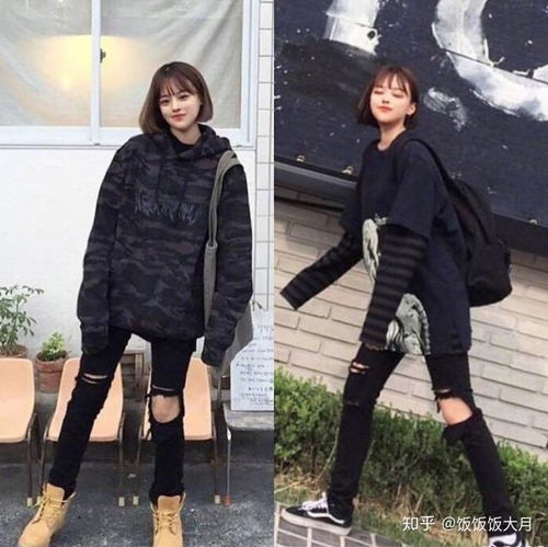 卫衣短裙棉衣,短发女生的16套秋冬穿搭