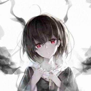 动漫短发女生个性头像手绘短发女生头像,卡通头像图片