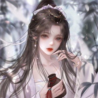 古风喝酒手绘神仙女生动漫头像图片,好看的头像图片古风