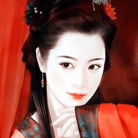 喜庆美女卡通头像微信头像图片大全
