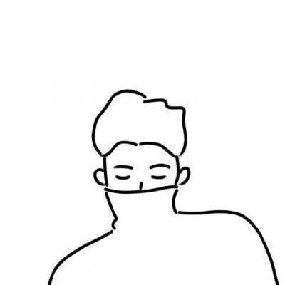 手绘女生黑白简约可爱头像励志黑白