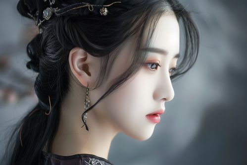古风发型气质美女妆发党建海报下载至来源处