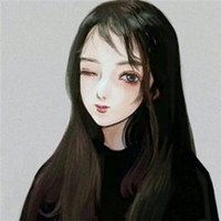 彩色素描女生头像唯美女生