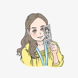 q版人物头像女生可爱呵欠