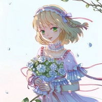 女生头像带花唯美漫画头像